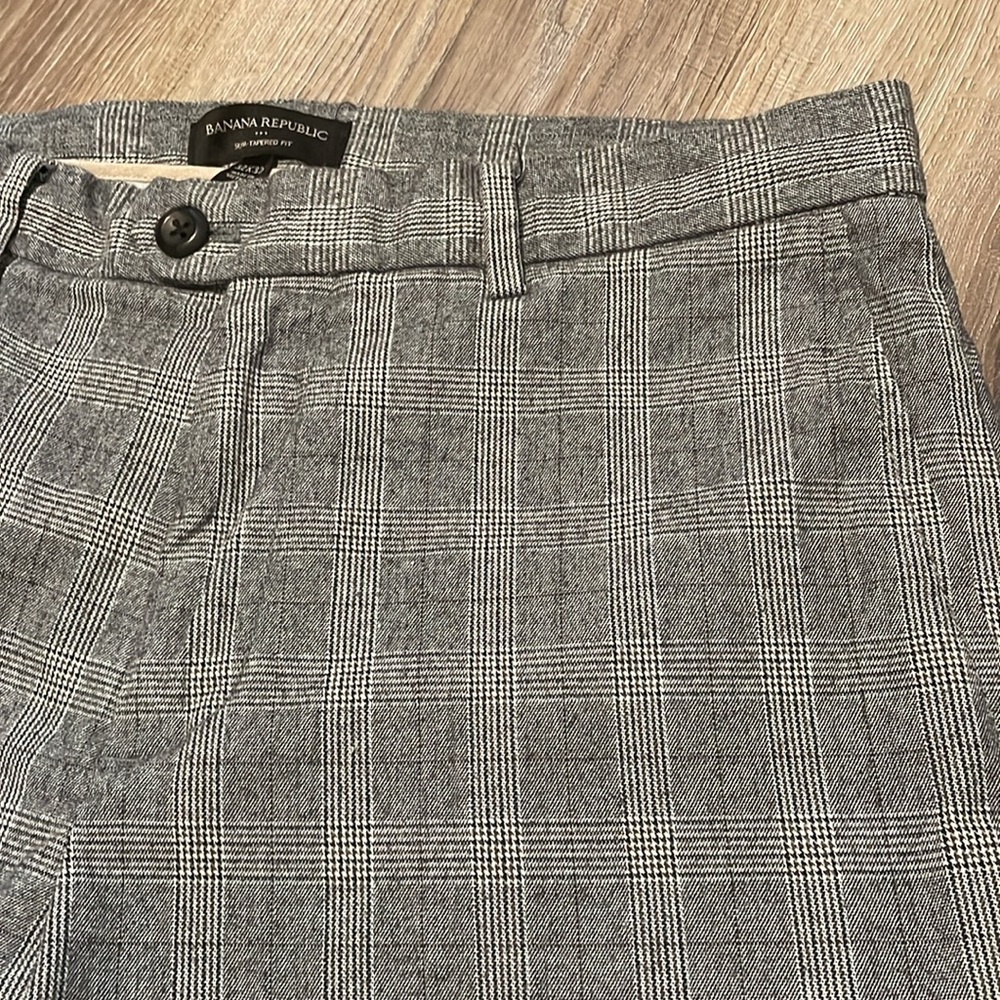 Men’s Banana Republic Plaid Trouser